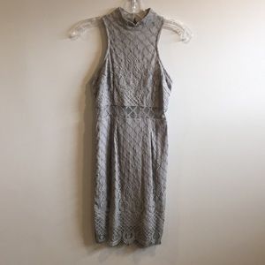 L’ATISTE by Amy GREY Lace Open Back Mini Dress